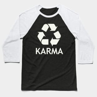 Karma_light lettering Baseball T-Shirt